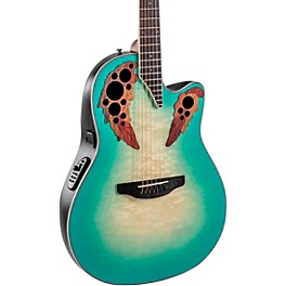 Ovation CE44X-9B-G Celebrity Series Elite Plus Mid-Depth Acoustic-Electric Guitar Mintburst