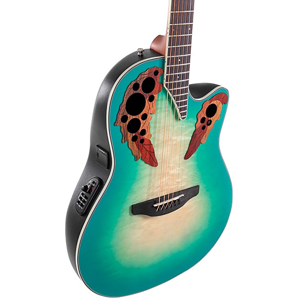 Ovation CE44X-9B-G Celebrity Series Elite Plus Mid-Depth Acoustic-Electric Guitar Mintburst