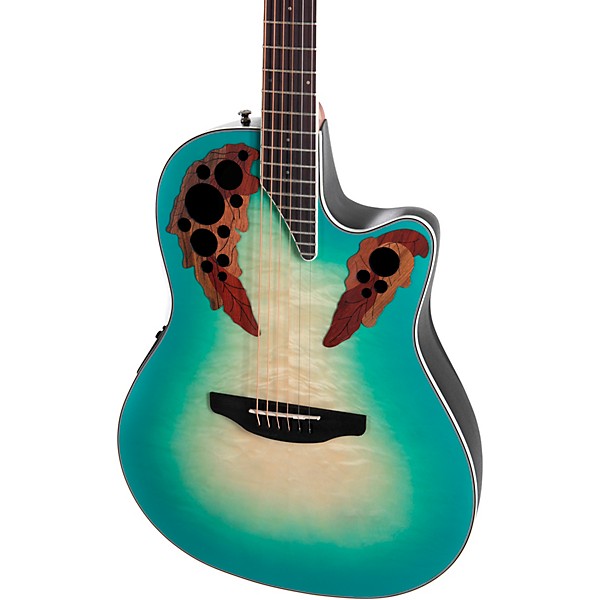 Ovation CE44X-9B-G Celebrity Series Elite Plus Mid-Depth Acoustic-Electric Guitar Mintburst