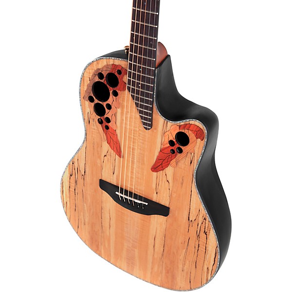 Ovation CE44P-SM-G Celebrity Series Elite Plus Mid-Depth Acoustic-Electric Guitar Natural Spalted Maple