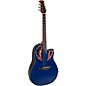 Ovation CE44P Celebrity Series Elite Plus Mid-Depth Acoustic-Electric Guitar Blue Transparent Quilt