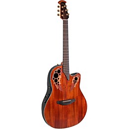 Ovation CE44P Celebrity Series Elite Plus Mid-Depth Acoustic-Electric Guitar Figured Koa