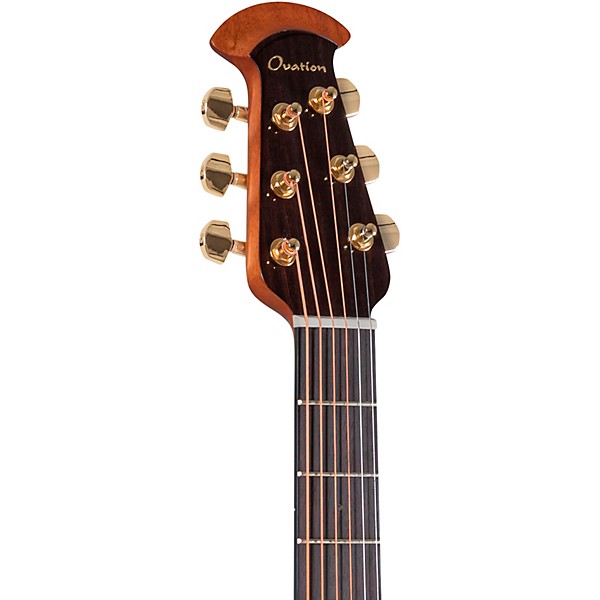 Ovation CE44P Celebrity Series Elite Plus Mid-Depth Acoustic-Electric Guitar Figured Koa