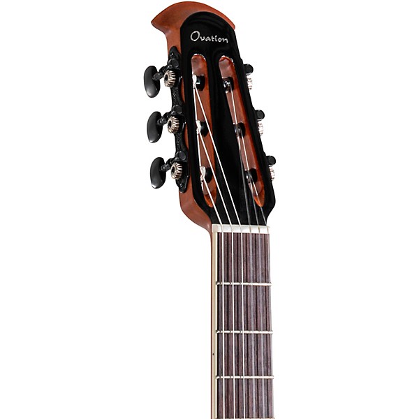 Ovation CE44C-4A-G Celebrity Series Elite Mid-Depth Nylon-String Classical Acoustic-Electric Guitar Natural