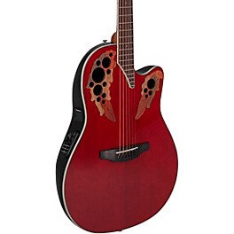 Ovation CE48 Celebrity Series Elite Su... Ovation CE48 Celebrity Series Elite Super Shallow Acoustic-Electric Guitar Ruby Red