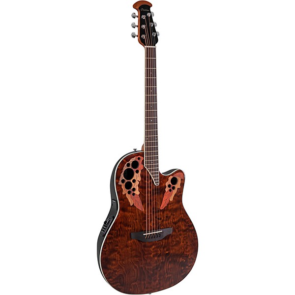 Ovation CE48P Celebrity Series Elite Plus Super Shallow Acoustic-Electric Guitar Tiger Eye