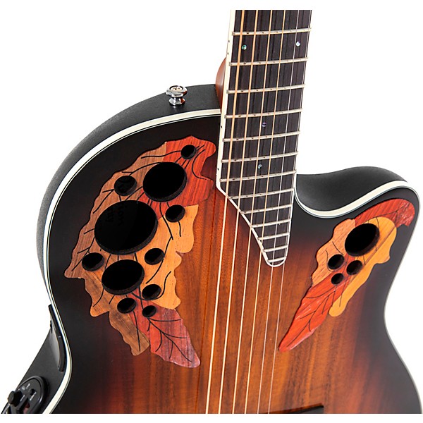 Ovation CE48P Celebrity Series Elite Plus Super Shallow Acoustic-Electric Guitar Koa Burst