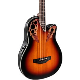 Ovation CEB44-1N-G Celebrity Elite Mid-Depth Acoustic-Electric Bass Guitar New England Burst