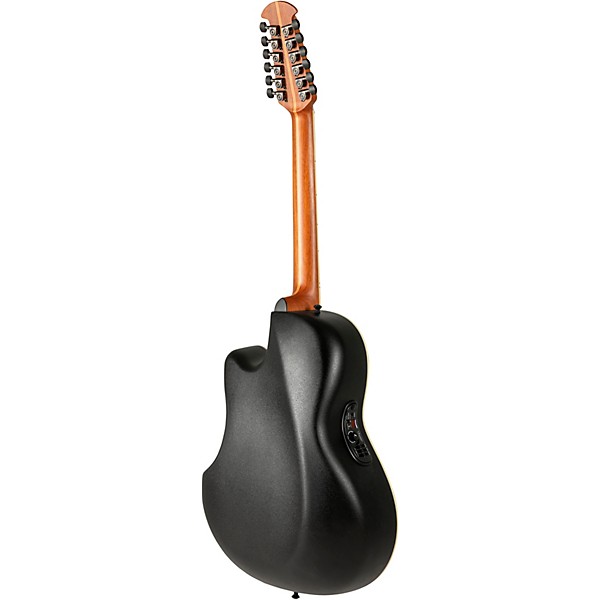 Ovation 2751AX-5-G Pro Series Standard Balladeer Deep Contour 12-String Acoustic-Electric Guitar Black