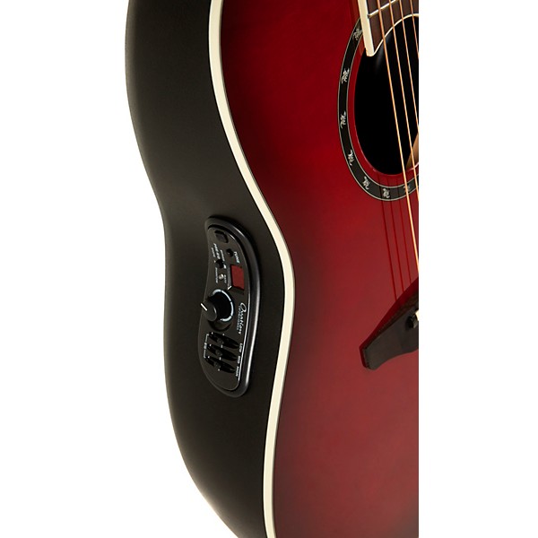 Ovation 2771AX Pro Series Standard Balladeer Deep Contour Acoustic-Electric Guitar Cherry Burst