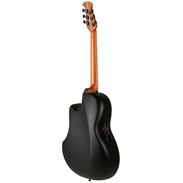 Ovation 2771AX Pro Series Standard Balladeer Deep Contour Acoustic-Electric Guitar Black