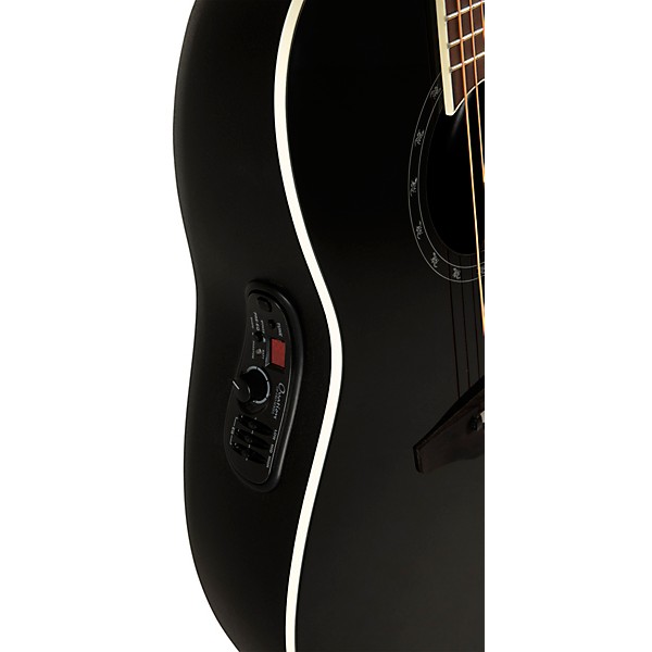 Ovation 2771AX Pro Series Standard Balladeer Deep Contour Acoustic-Electric Guitar Black