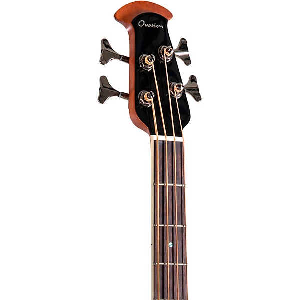 Ovation CEB44X-7C-G Celebrity Elite Mid-Depth Acoustic-Electric Bass Guitar Cognac Burst