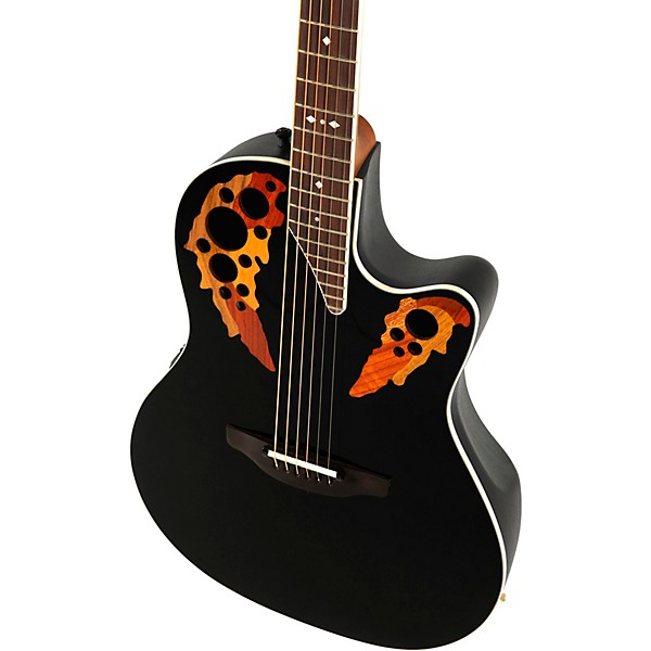 Ovation 2778AX-5-G Pro Series Standard Elite Deep Contour Acoustic-Electric Guitar Black