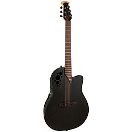 Ovation 1868TX-5-G Pro Series Elite TX Deep Contour Acoustic-Electric Guitar Textured Black