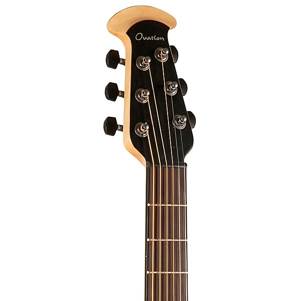 Ovation 1868TX-5-G Pro Series Elite TX Deep Contour Acoustic-Electric Guitar Textured Black