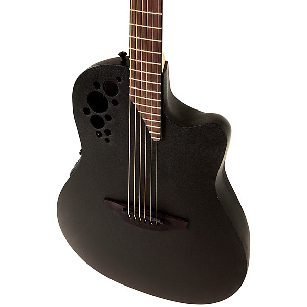 Ovation 1868TX-5-G Pro Series Elite TX Deep Contour Acoustic-Electric Guitar Textured Black