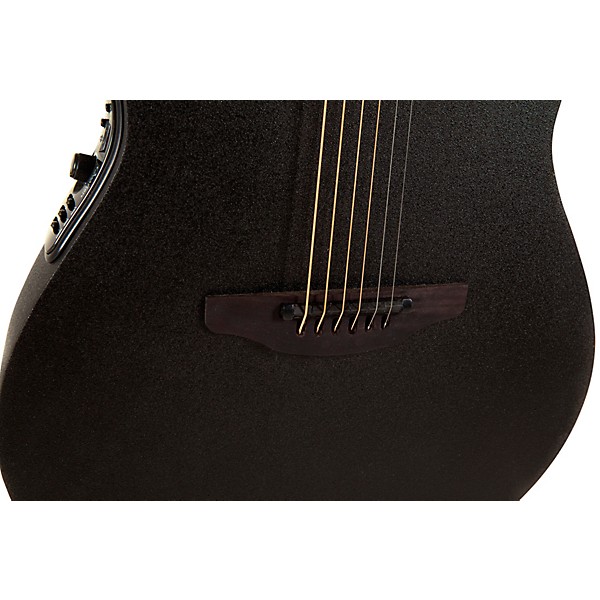 Ovation 1868TX-5-G Pro Series Elite TX Deep Contour Acoustic-Electric Guitar Textured Black