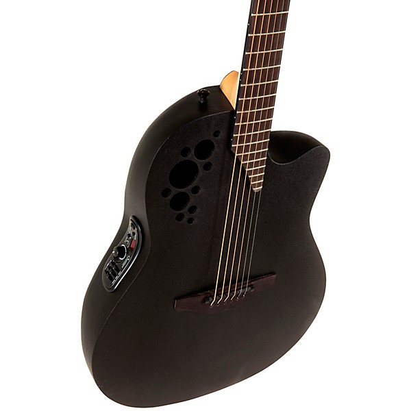 Ovation 1778TX-5-G Pro Series Elite TX Deep Contour Acoustic-Electric Guitar Textured Black