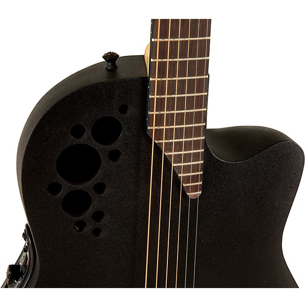 Ovation 1778TX-5-G Pro Series Elite TX Deep Contour Acoustic-Electric Guitar Textured Black