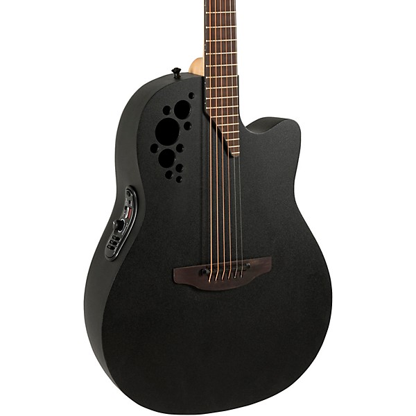 Ovation 2078TX-5-G Pro Series Elite TX Deep Contour Acoustic-Electric Guitar Textured Black