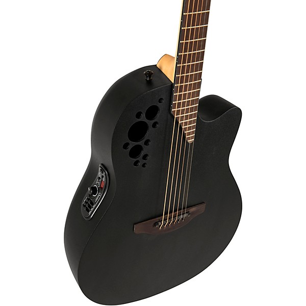 Ovation 2078TX-5-G Pro Series Elite TX Deep Contour Acoustic-Electric Guitar Textured Black