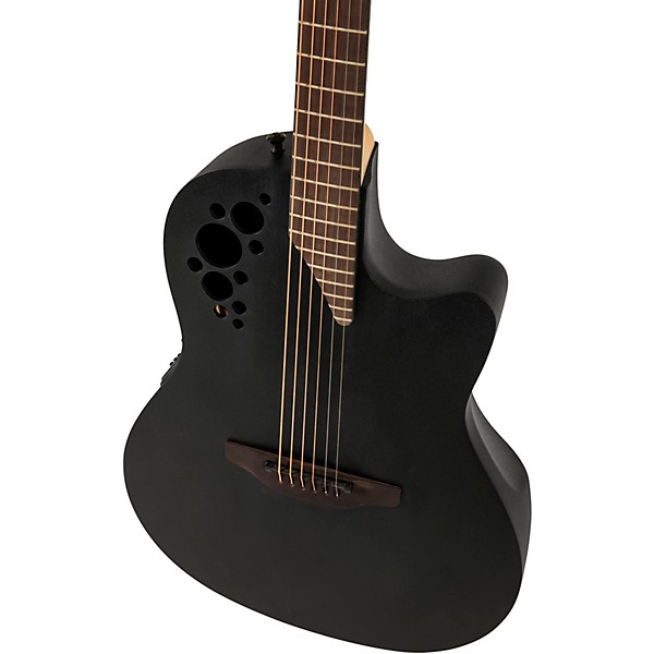 Ovation 2078TX-5-G Pro Series Elite TX Deep Contour Acoustic-Electric Guitar Textured Black