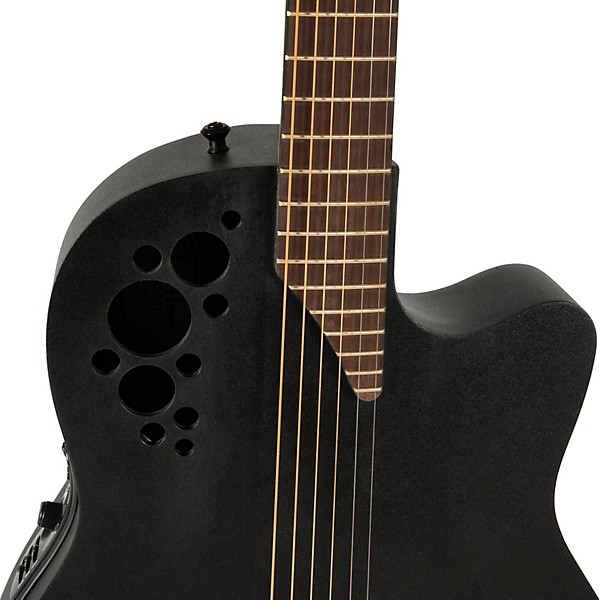 Ovation 2078TX-5-G Pro Series Elite TX Deep Contour Acoustic-Electric Guitar Textured Black