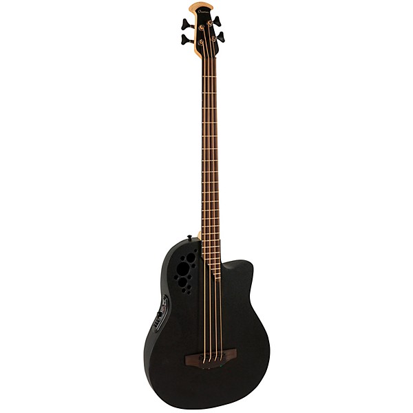 Ovation B778TX-5-G Pro Series Elite TX Mid-Depth Acoustic-Electric Bass Guitar Textured Black