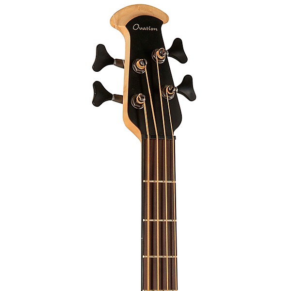 Ovation B778TX-5-G Pro Series Elite TX Mid-Depth Acoustic-Electric Bass Guitar Textured Black