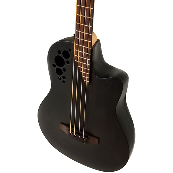 Ovation B778TX-5-G Pro Series Elite TX Mid-Depth Acoustic-Electric Bass Guitar Textured Black