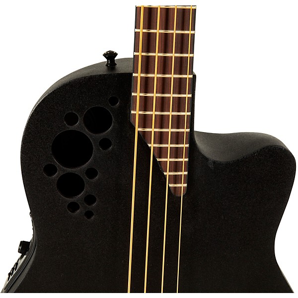 Ovation B778TX-5-G Pro Series Elite TX Mid-Depth Acoustic-Electric Bass Guitar Textured Black