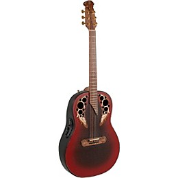 Ovation 1687GT Adamas Series Deep Acoustic-Electric Guitar Reverse Red Burst