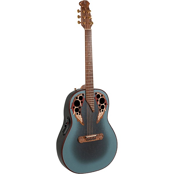 Ovation 1687GT Adamas Series Deep Acoustic-Electric Guitar Reverse Blue Burst