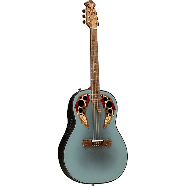 Ovation 1687GT Adamas Series Deep Acoustic-Electric Guitar Reverse Blue Burst