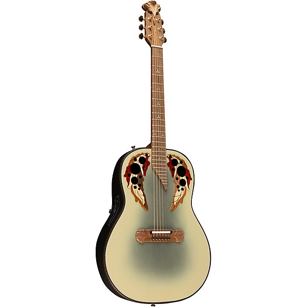 Ovation 1687GT Adamas Series Deep Acoustic-Electric Guitar Reverse Beige Burst