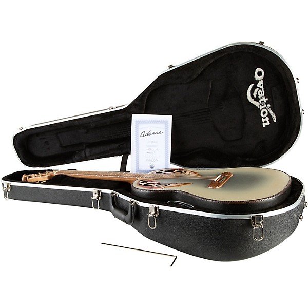 Ovation 1687GT Adamas Series Deep Acoustic-Electric Guitar Reverse Beige Burst