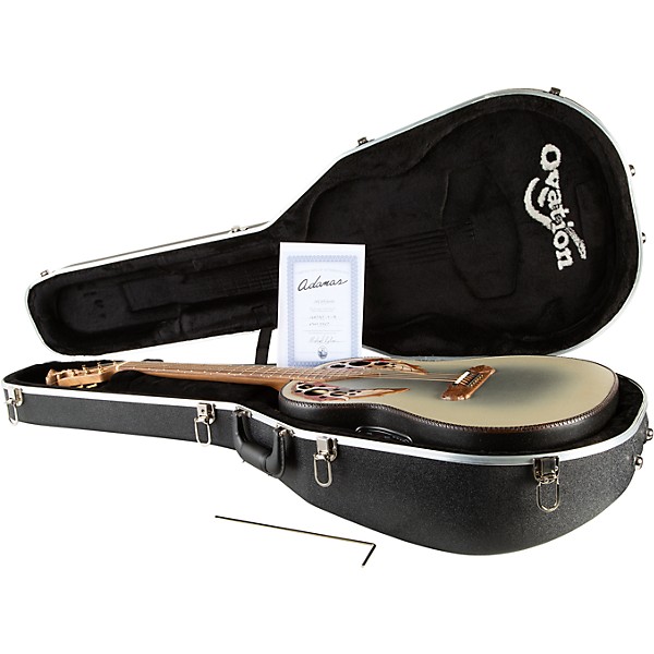 Ovation 1687GT Adamas Series Deep Acoustic-Electric Guitar Reverse Beige Burst