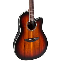 Ovation CS28P-KOAB-G Celebrity Series Traditional Plus Super Shallow Acoustic-Electric Guitar Koa Burst