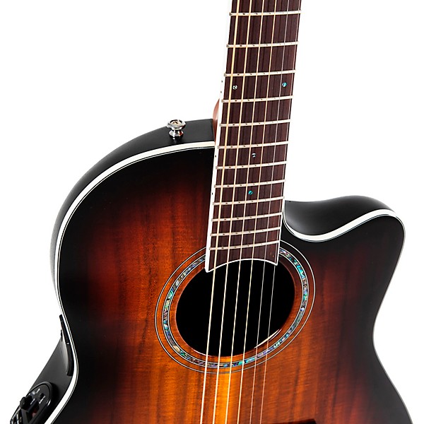 Ovation CS28P-KOAB-G Celebrity Series Traditional Plus Super Shallow Acoustic-Electric Guitar Koa Burst