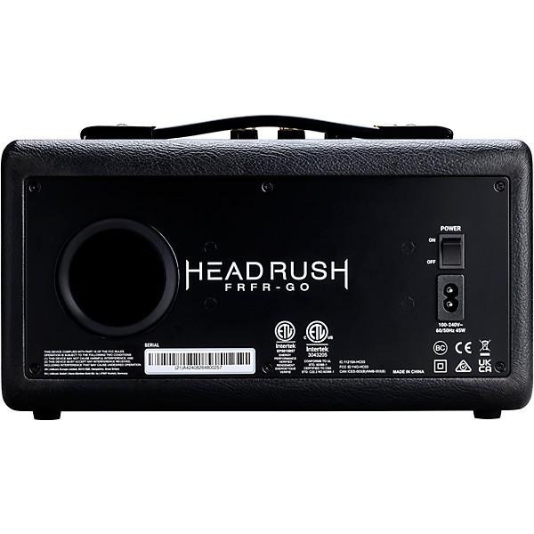 HeadRush FRFR Go 2x3 30W Powered Speaker Cabinet w/ Rechargeable Battery and Bluetooth Black