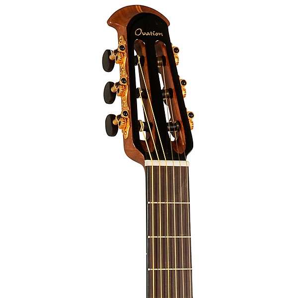 Ovation 1773AX-4-G Pro Series Mid-Depth Nylon-String Classical Acoustic-Electric Guitar Natural