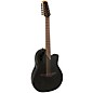 Ovation 2058TX-5-G Pro Series Elite TX Deep Contour 12-String Acoustic-Electric Guitar Textured Black