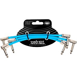 Ernie Ball Flex Patch Cable - 3 Pack 3 in. Purple Ernie Ball Flex Patch Cable - 3 Pack 6 in. Blue