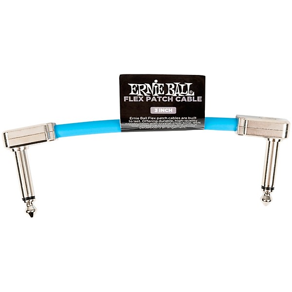 Ernie Ball Flex Patch Cable 3 in. Blue