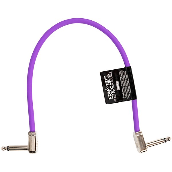 Ernie Ball Flex Patch Cable 12 in. Purple