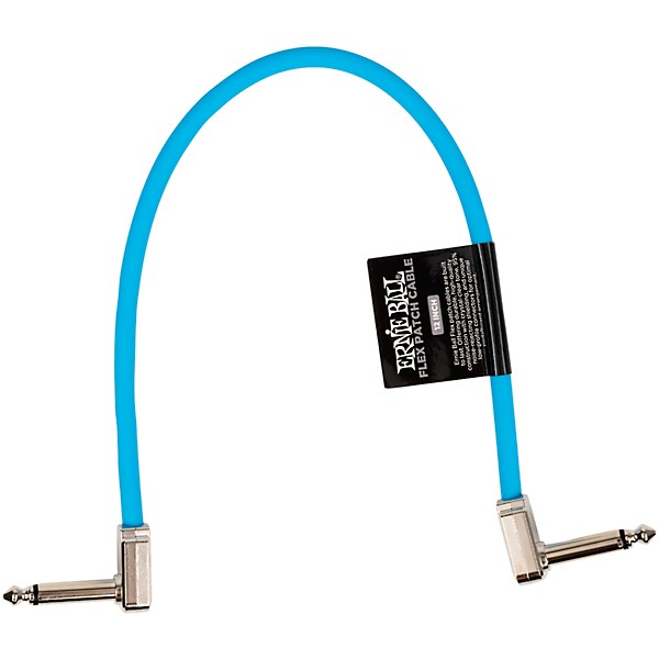 Ernie Ball Flex Patch Cable 12 in. Blue