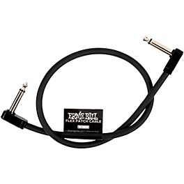 Ernie Ball Flex Patch Cable 18 in. Black Ernie Ball Flex Patch Cable 18 in. Black