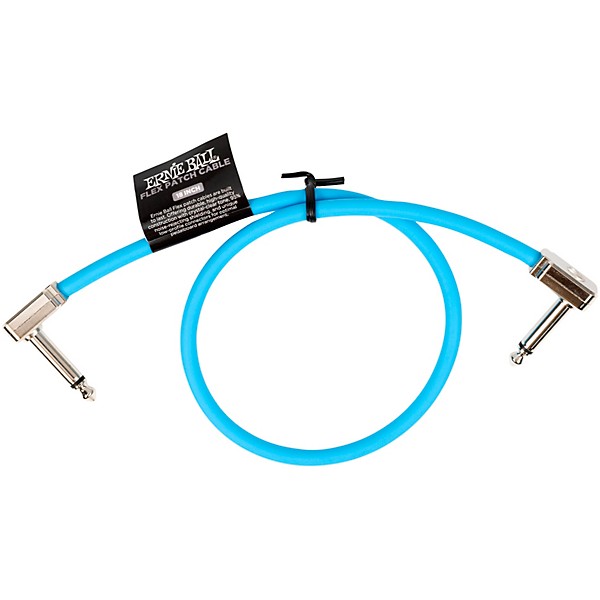 Ernie Ball Flex Patch Cable 18 in. Blue