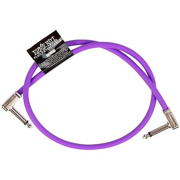 Ernie Ball Flex Patch Cable 24 in. Purple